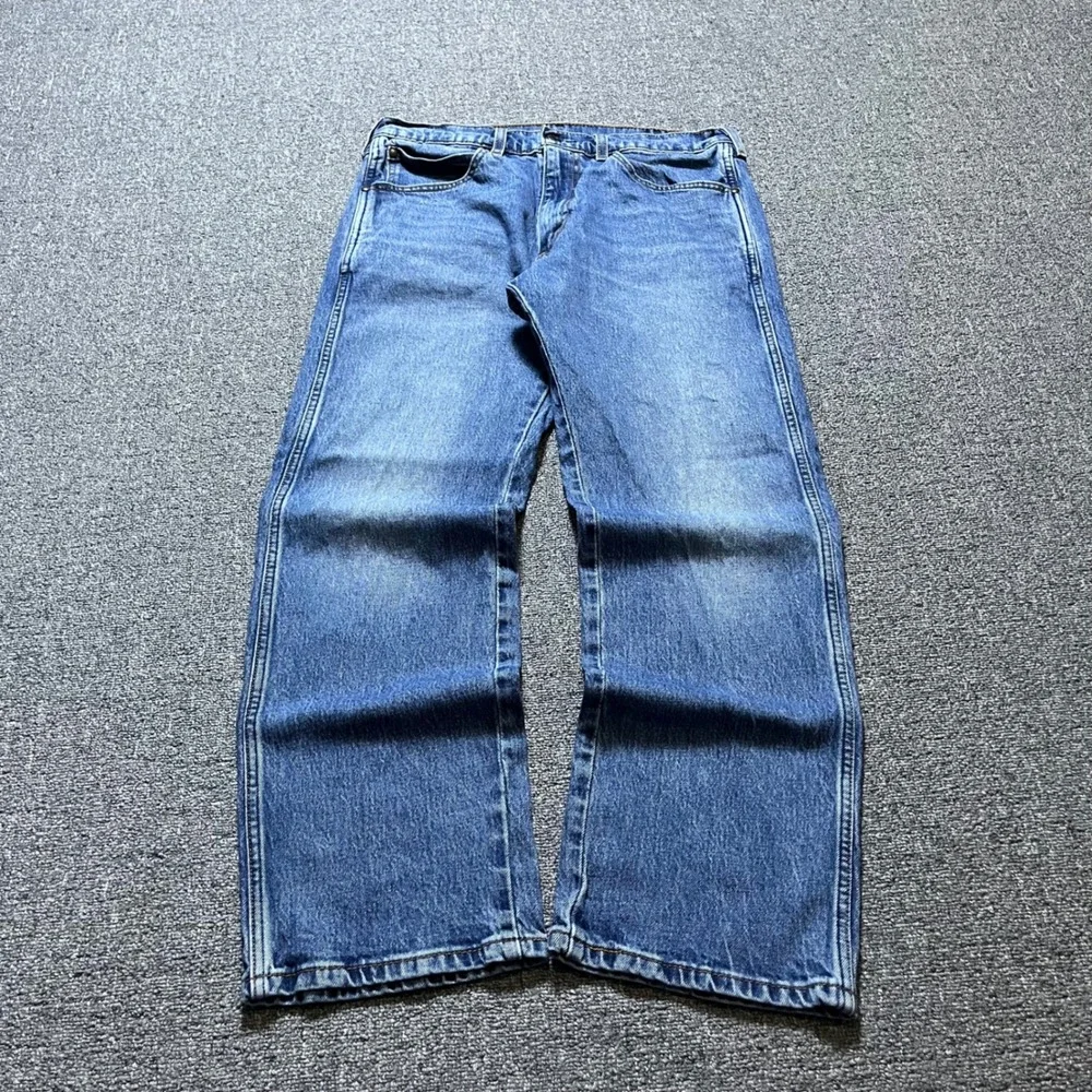Levi's 557 Jeans 34x30 Blue Relaxed Boot Leg Denim Skater 90s Style